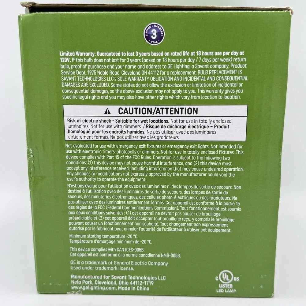 GE Grow Light LED PAR38 Bulb 50 PPF Balanced Spectrum For Seeds & Greens